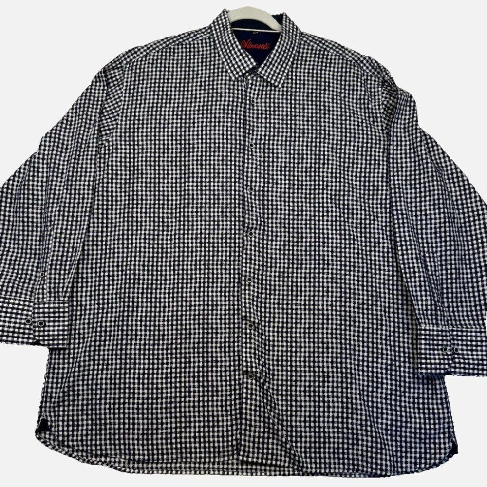 Long‎ Sleeve Button-down Luchiano Visconti Italian Club Party Shirt Size 3XLB